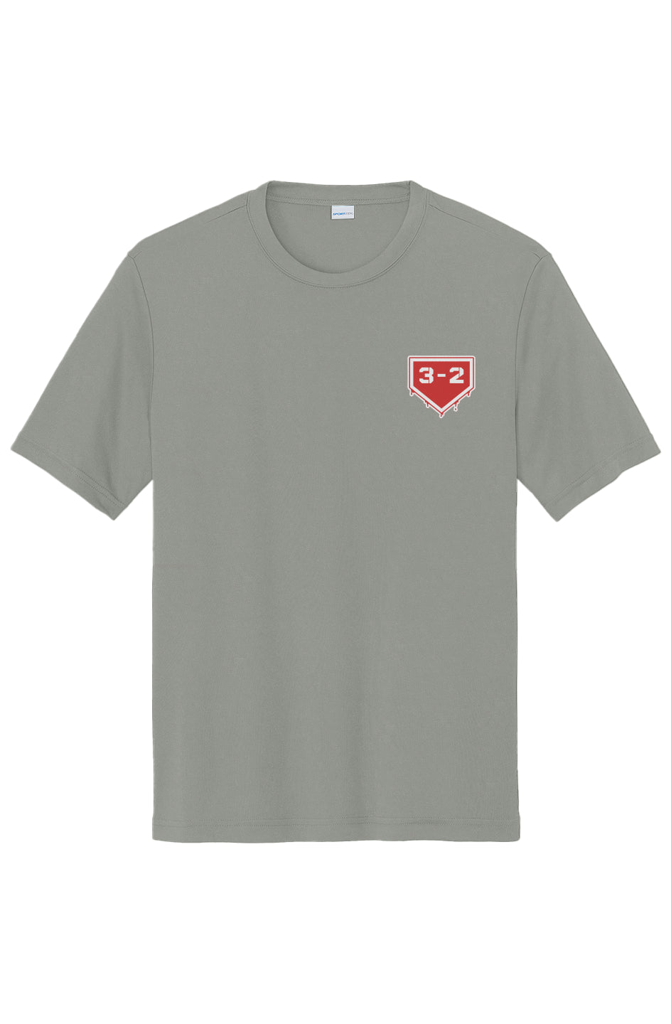 3-2 Drip Performance Tee - Red & White