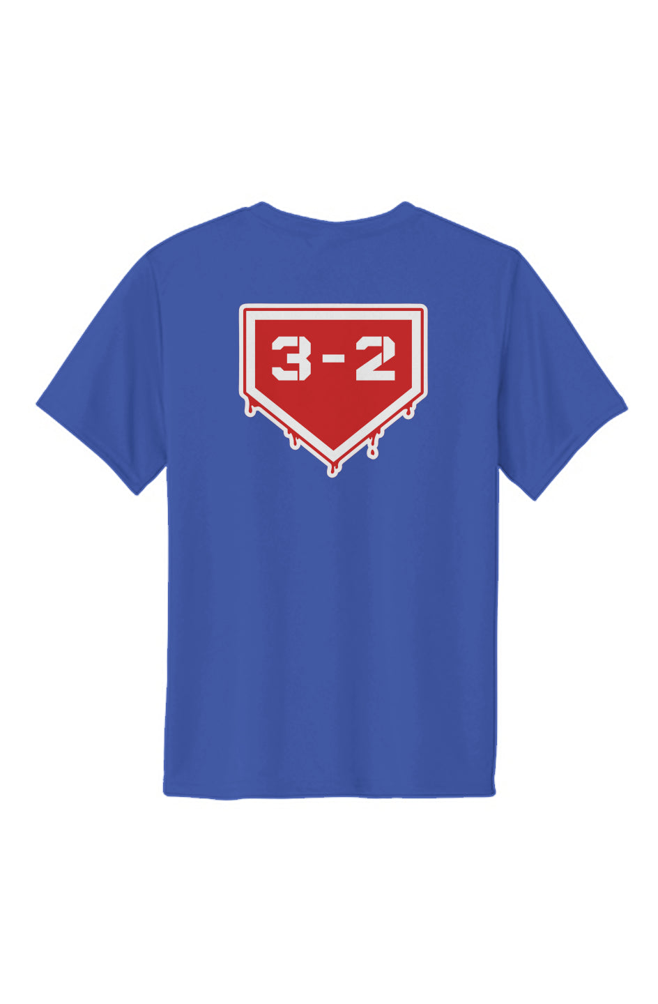 3-2 Drip Youth Performance Tee - Red & White