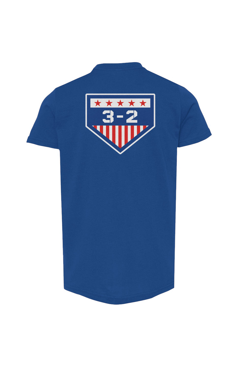 3-2 Red White & Blue Youth Cotton Tee