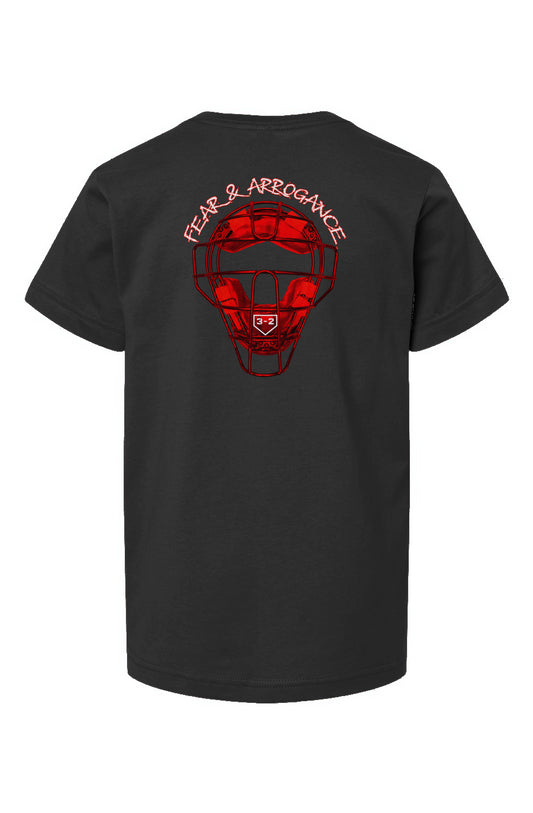 Fear & Arrogance Heavyweight Cotton Tee - Red & White