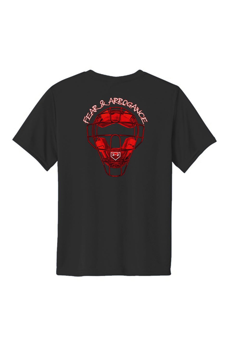 Fear &amp;amp; Arrogance Youth Performance Tee - Red &amp;amp; Whi