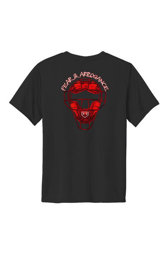 Fear &amp;amp; Arrogance Youth Performance Tee - Red &amp;amp; Whi