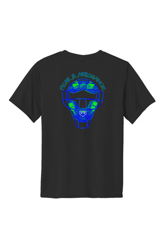 Fear & Arrogance Youth Performance Tee - Lime & Blue