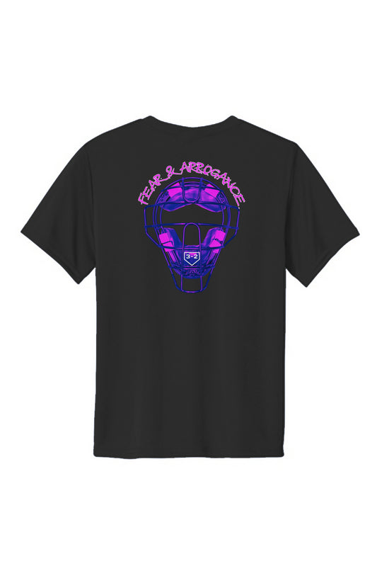 Fear & Arrogance Youth Performance Tee - Pink & White