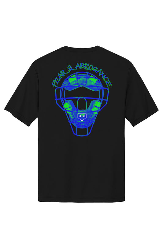 Fear & Arrogance Performance Tee - Lime & Blue