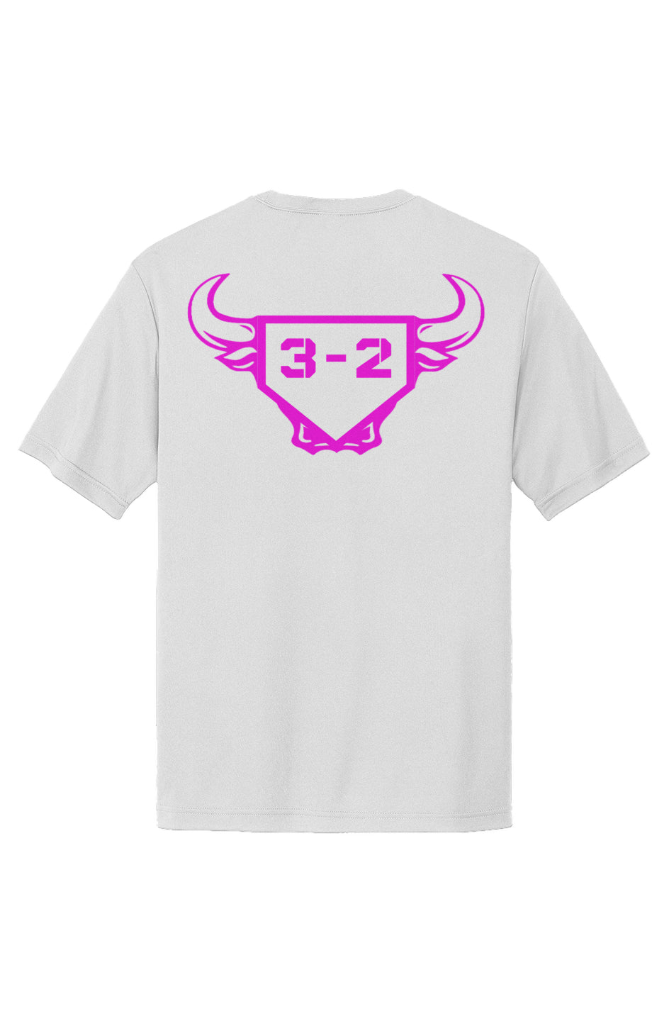 3-2 Bullpen Performance Tee - Pink Logo