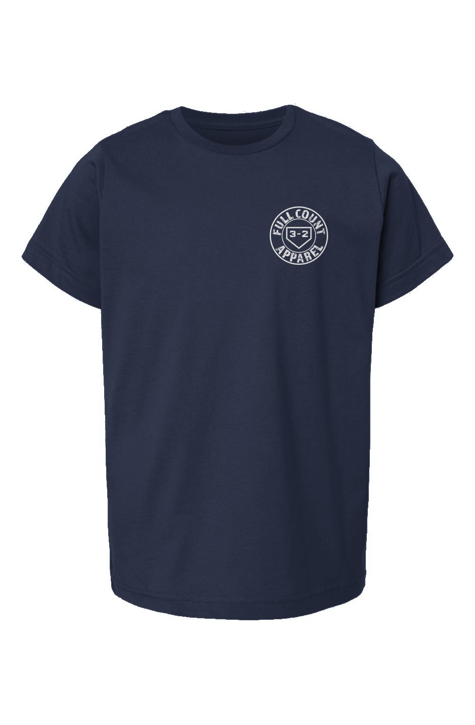Circle Logo Youth Heavyweight Cotton Tee - White