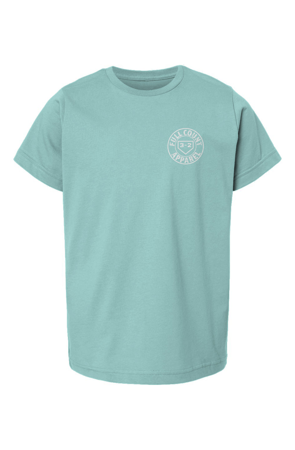 Circle Logo Youth Heavyweight Cotton Tee - White