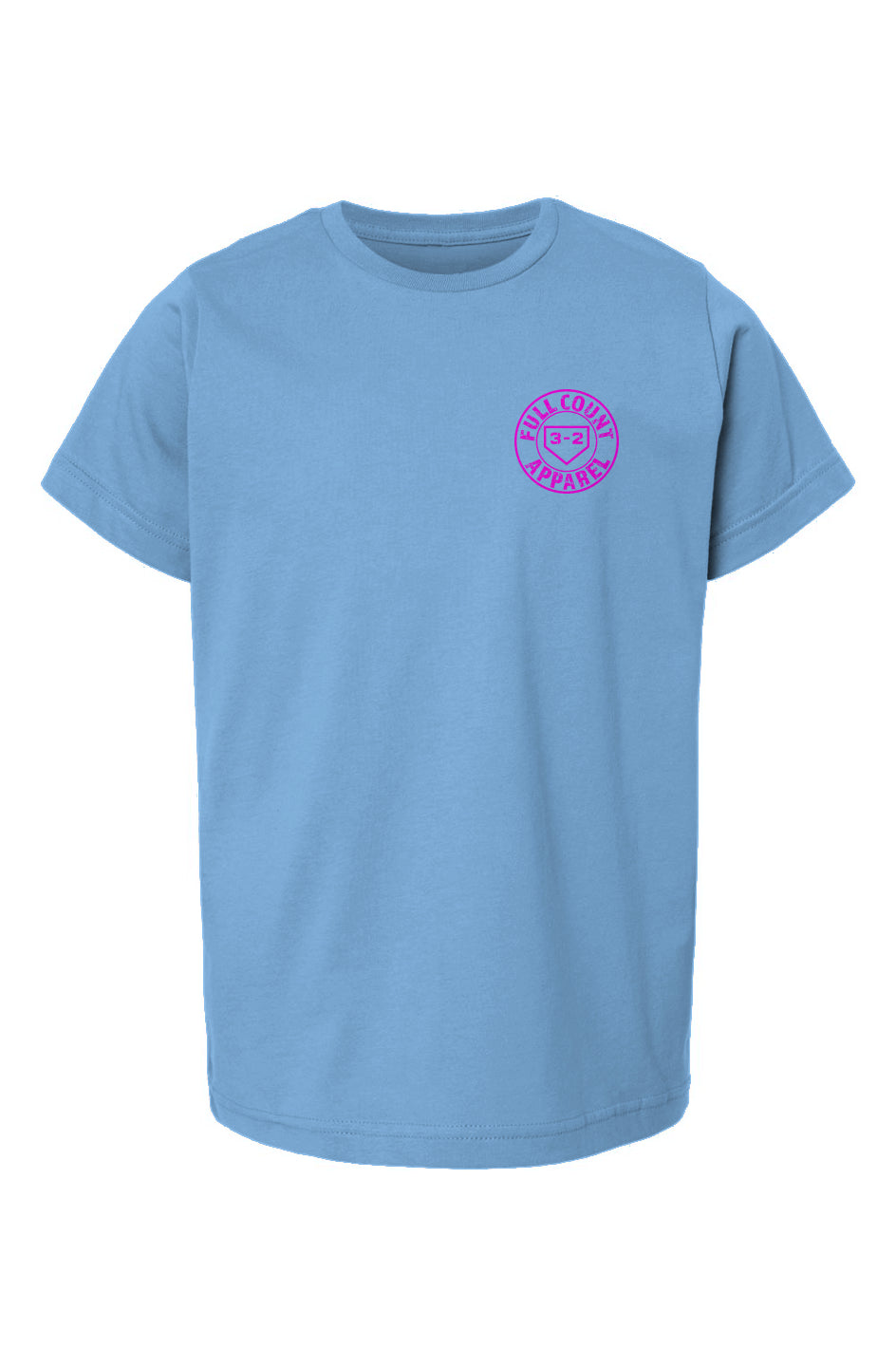 Circle Logo Youth Heavyweight Cotton Tee - Pink