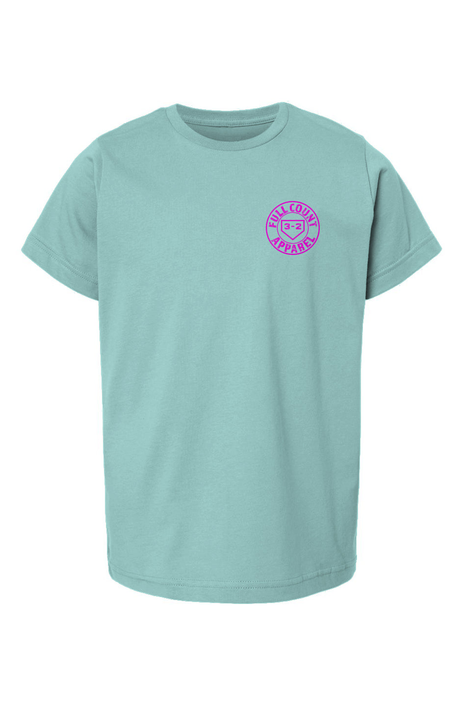Circle Logo Youth Heavyweight Cotton Tee - Pink