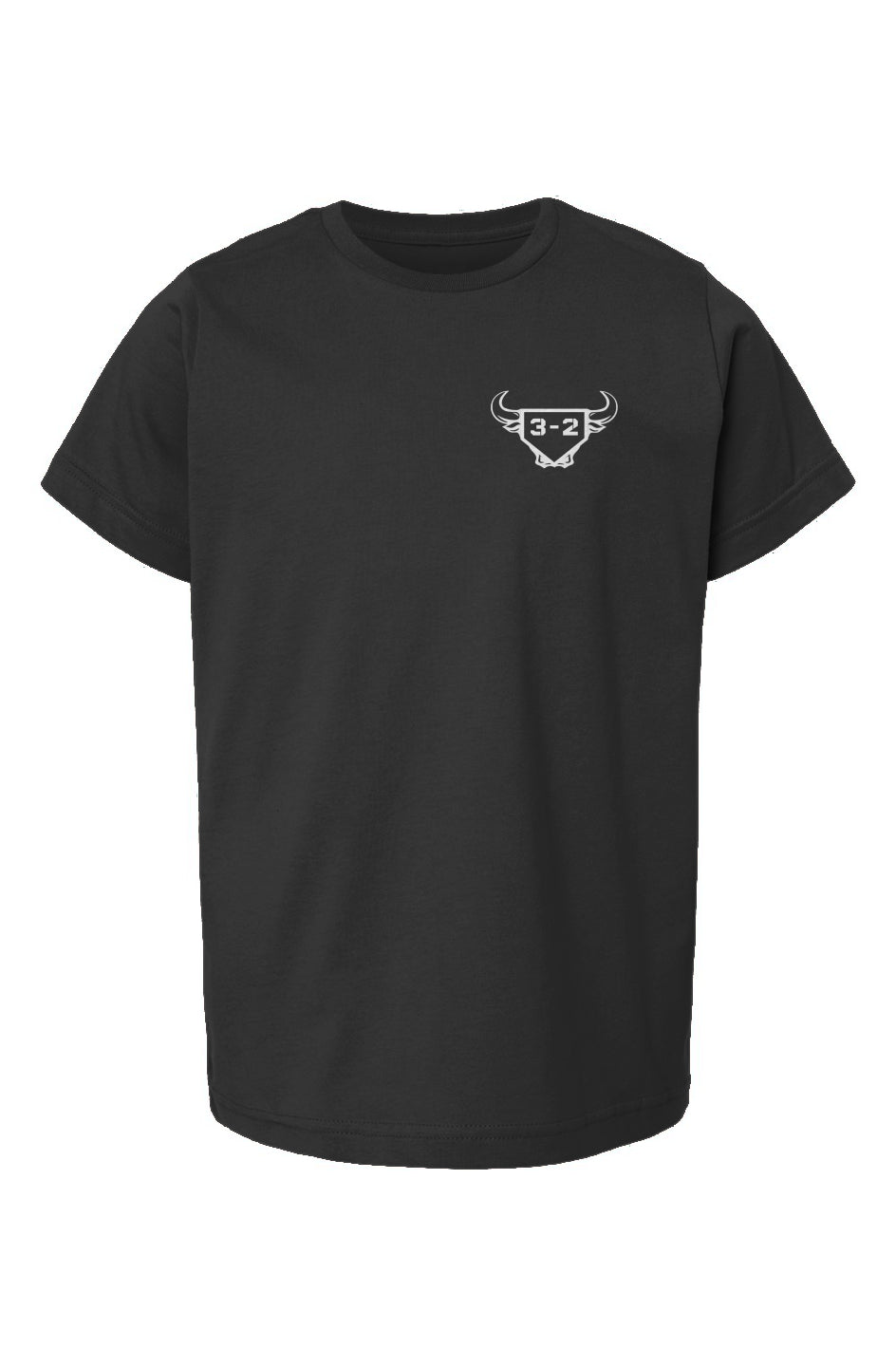 3-2 Bullpen Youth Heavyweight Cotton Tee - White
