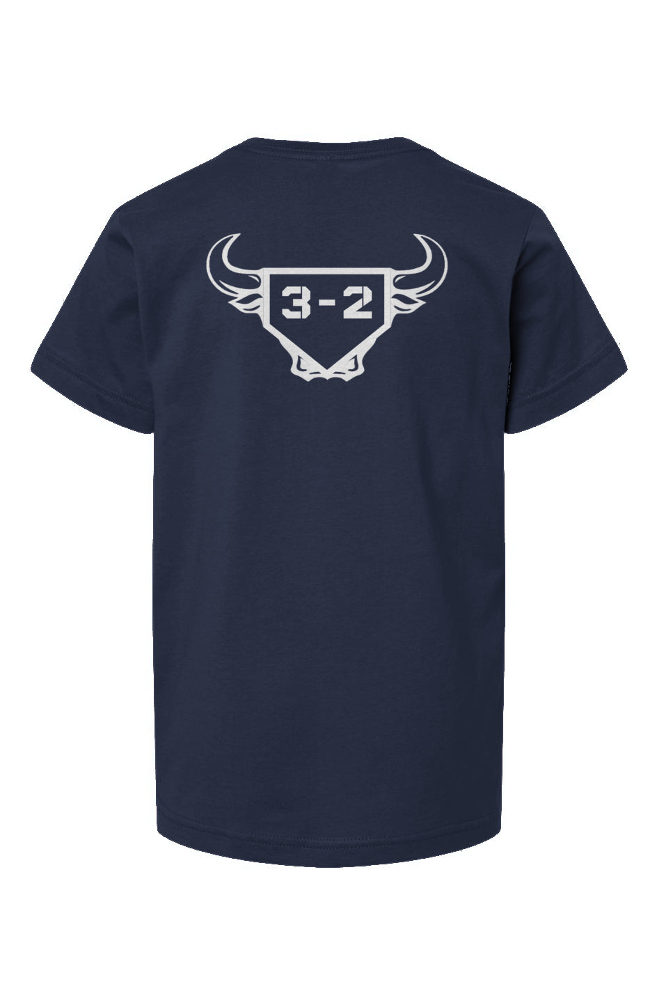 3-2 Bullpen Youth Heavyweight Cotton Tee - White