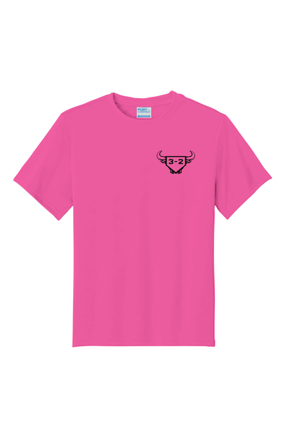 3-2 Bullpen Youth Performance Tee - Black