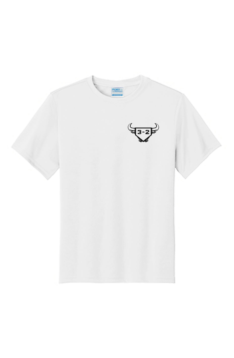 3-2 Bullpen Youth Performance Tee - Black