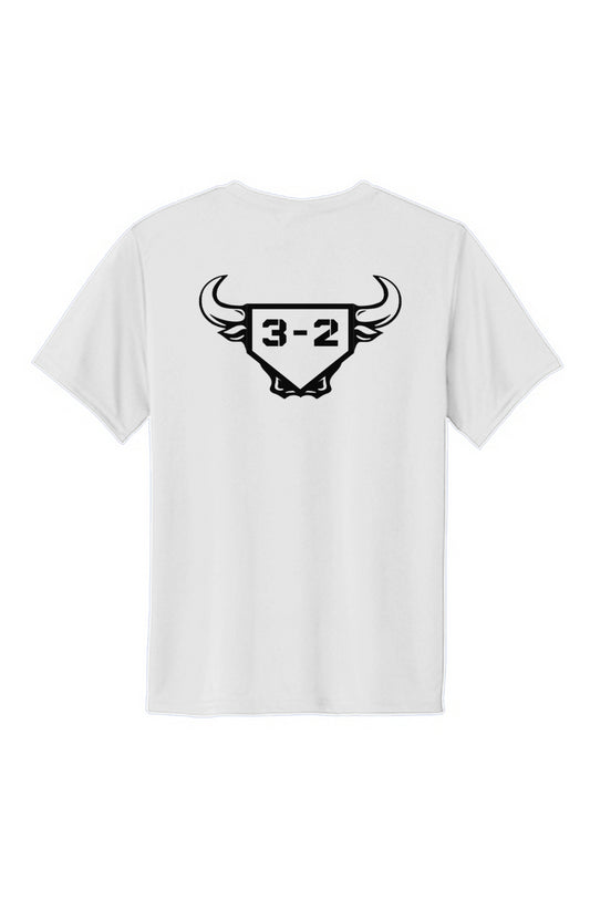 3-2 Bullpen Youth Performance Tee - Black