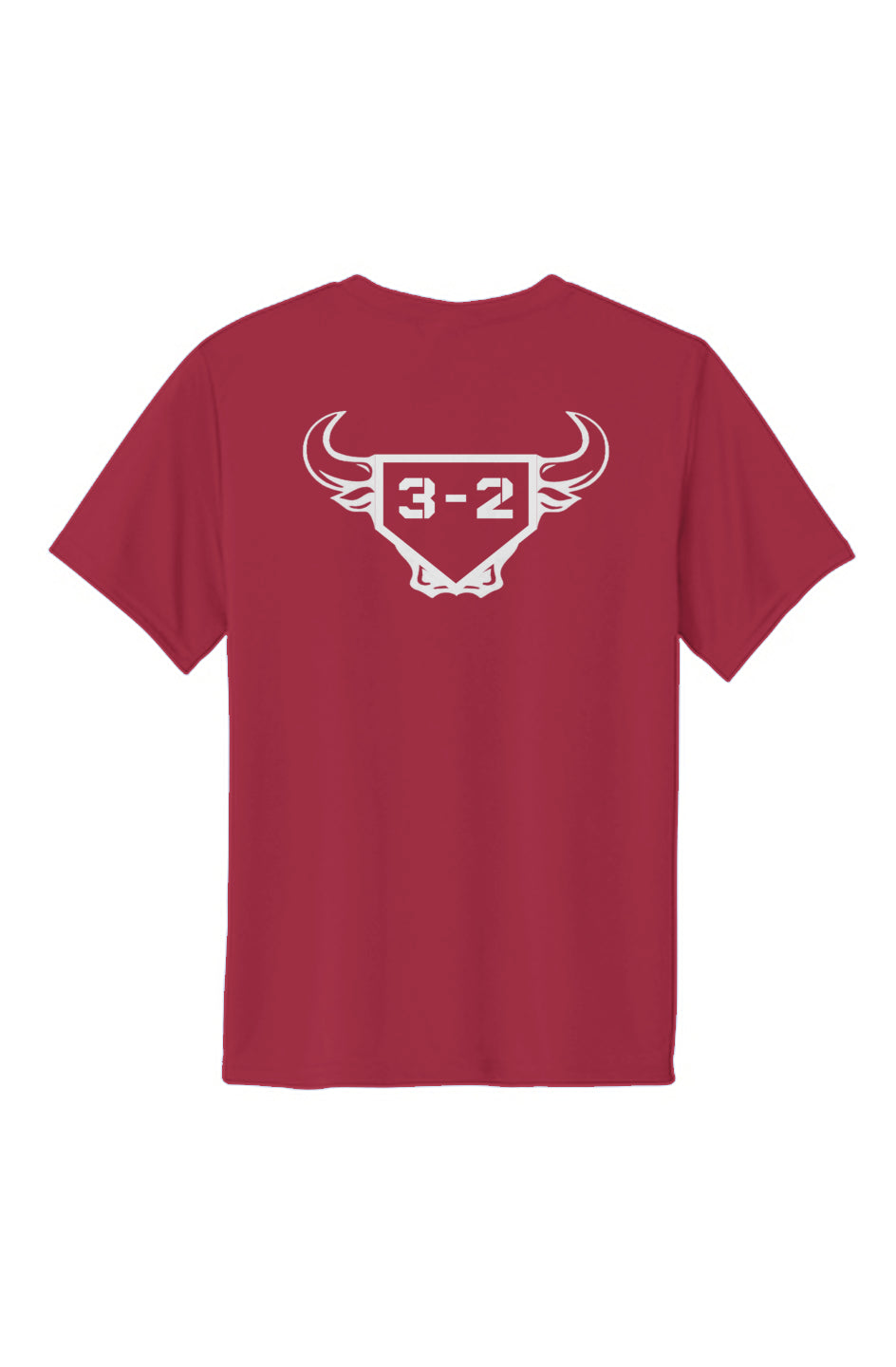 3-2 Bullpen Youth Performance Tee - White
