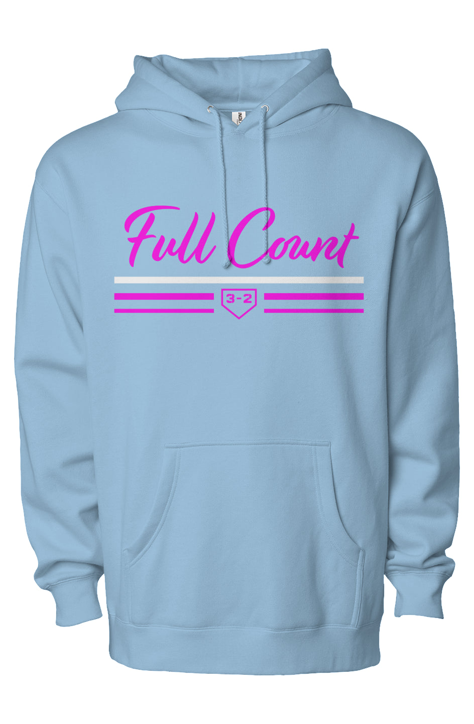 Full Count Bars Heavyweight Pullover Hoodie - Pink