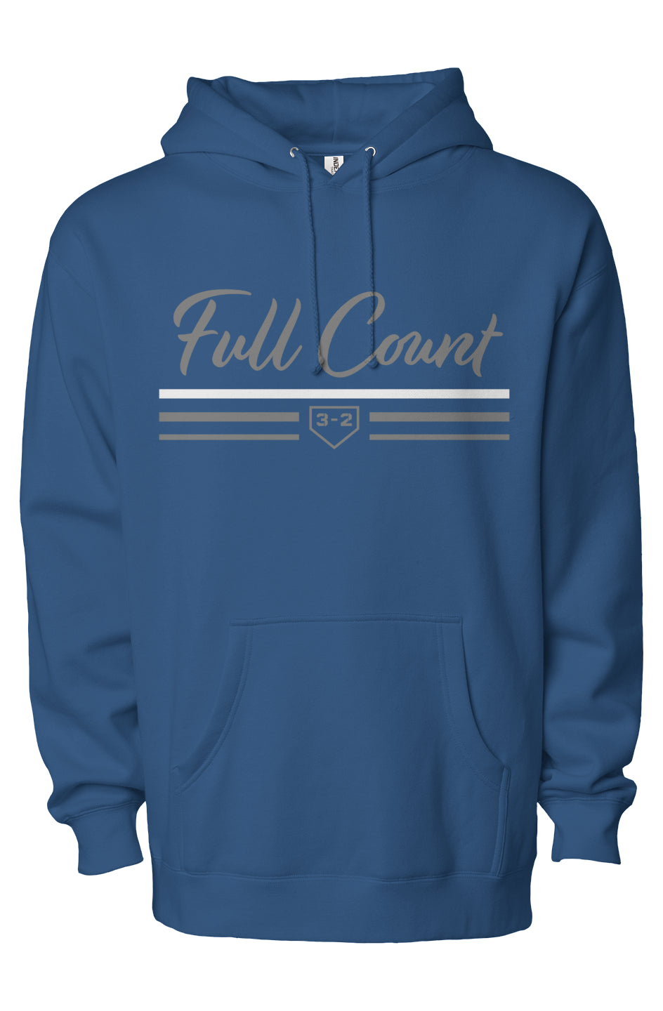 Full Count Bars Heavyweight Pullover Hoodie - Gray