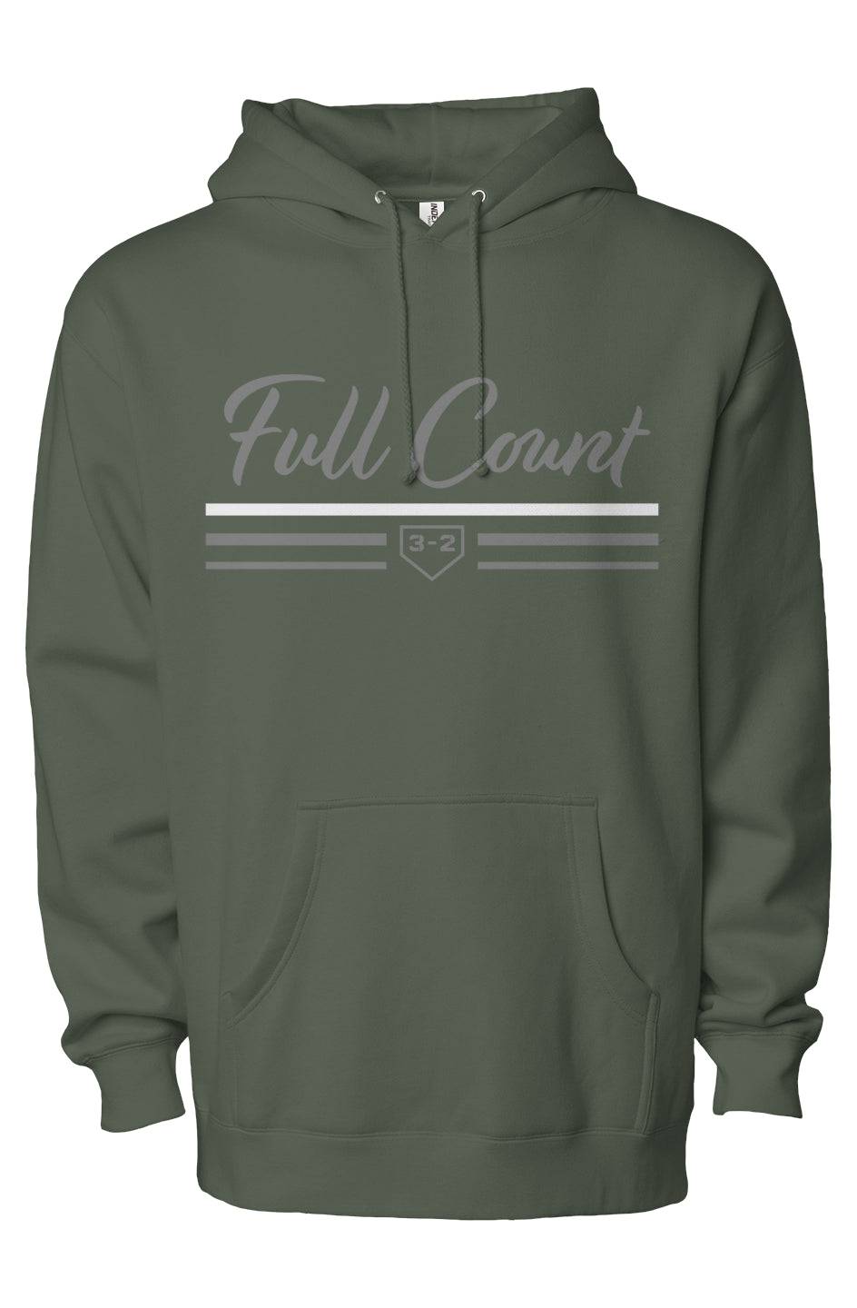 Full Count Bars Heavyweight Pullover Hoodie - Gray