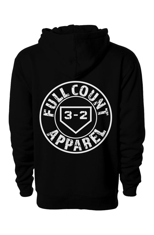 Full Count Circle Logo Heavyweight Hoodie - White