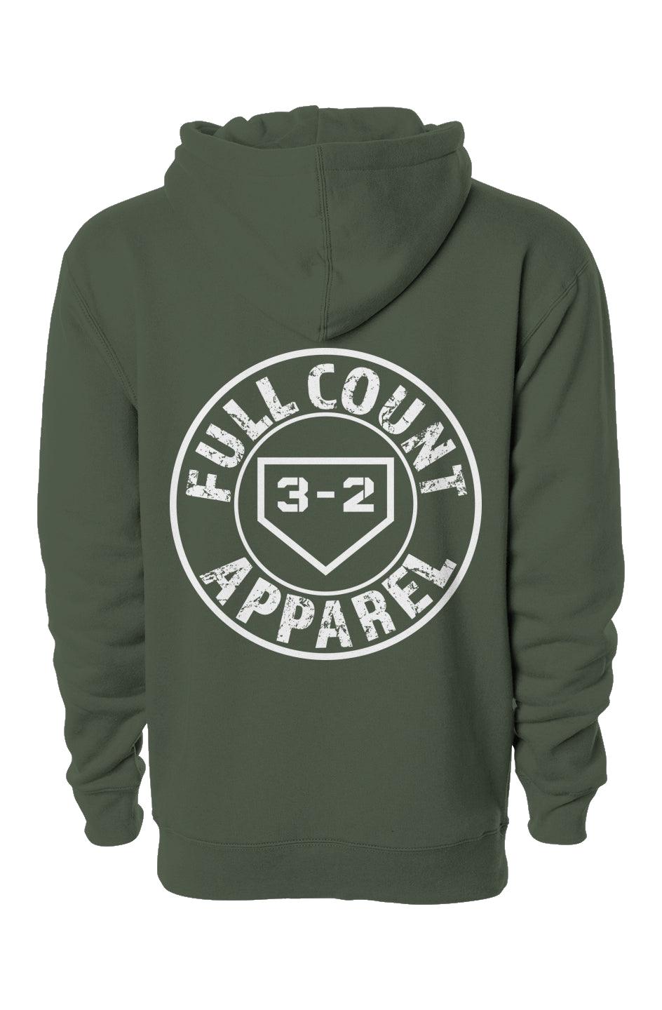 Full Count Circle Logo Heavyweight Hoodie - White