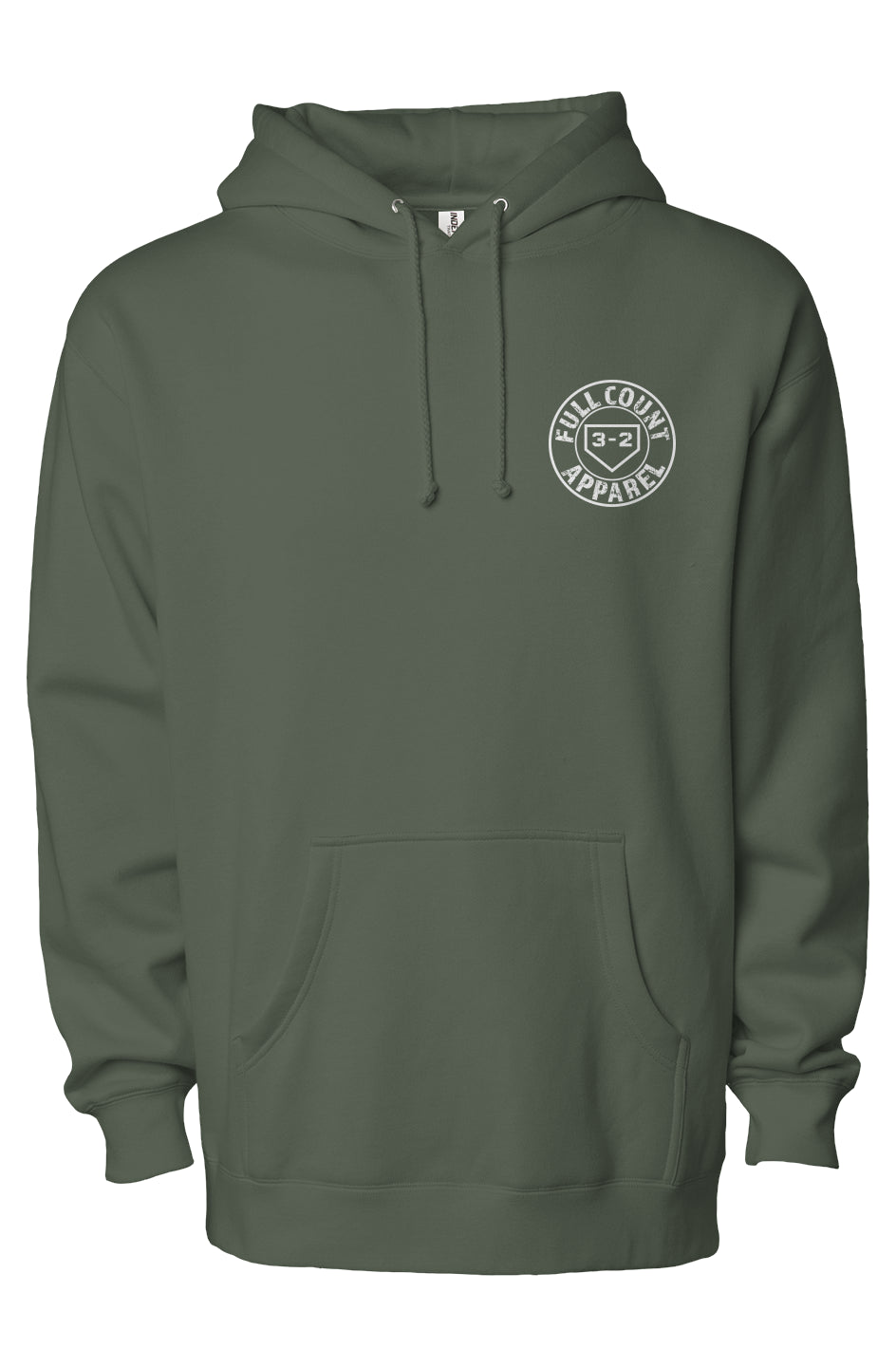 Full Count Circle Logo Heavyweight Hoodie - White