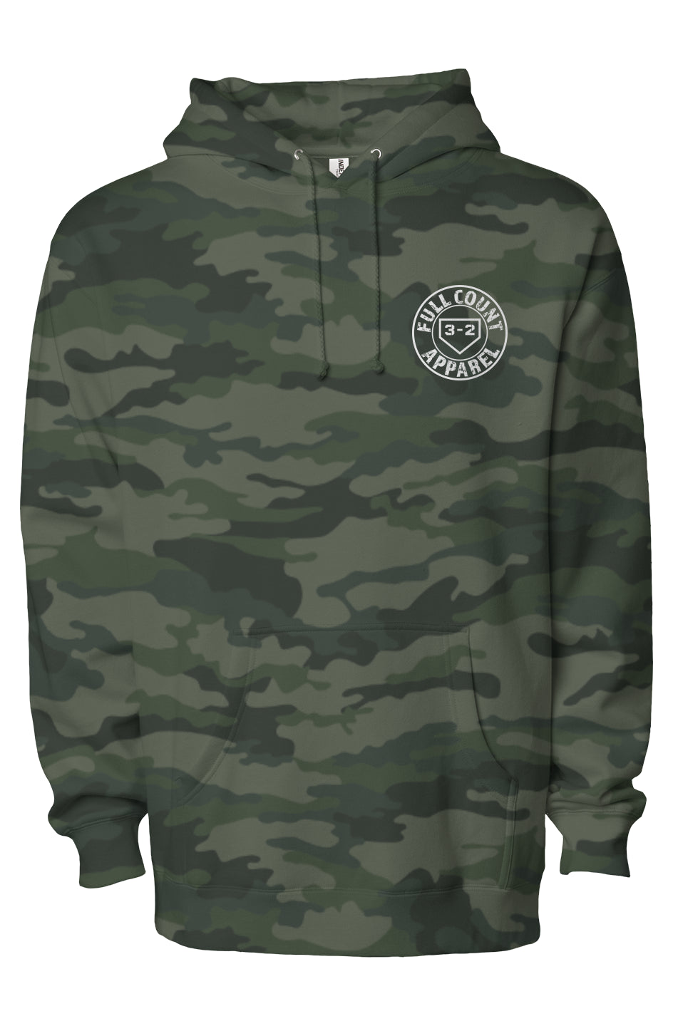 Full Count Circle Logo Heavyweight Hoodie - White