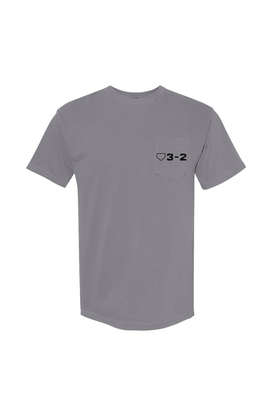 Classic 3-2 Heavyweight Cotton Pocket Tee - Black Logo