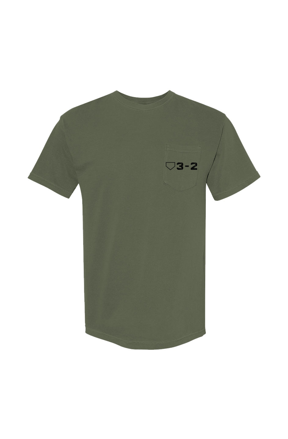 Classic 3-2 Heavyweight Cotton Pocket Tee - Black Logo