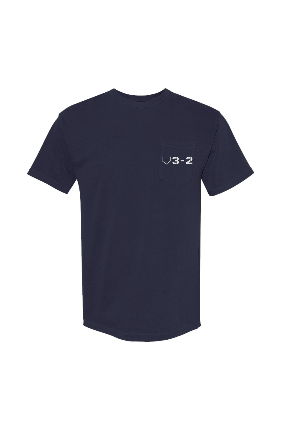 Classic 3-2 Heavyweight Cotton Pocket Tee - White Logo