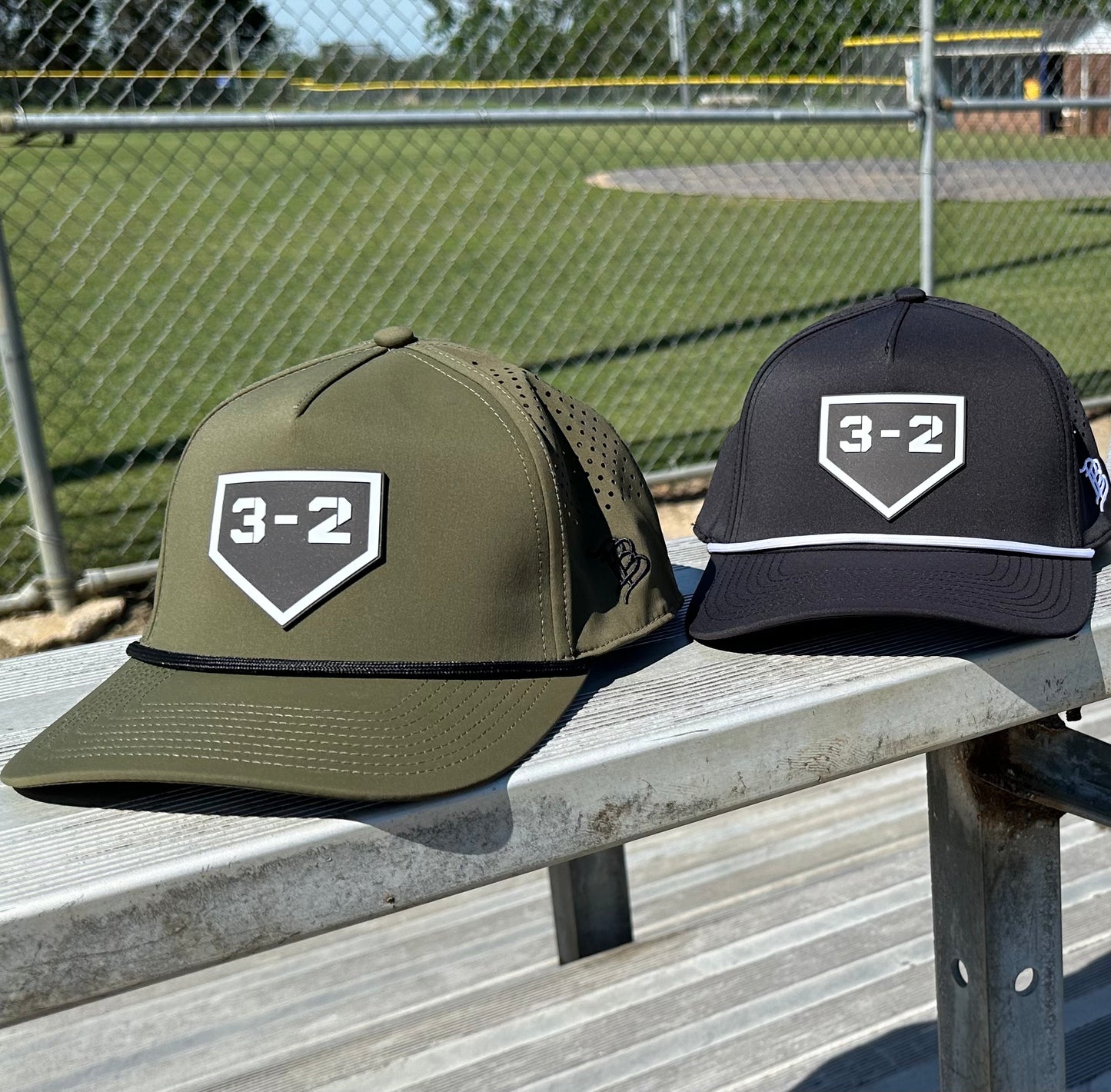 3-2 Classic Curved 5-Panel Rope Snapback - Branded Bills
