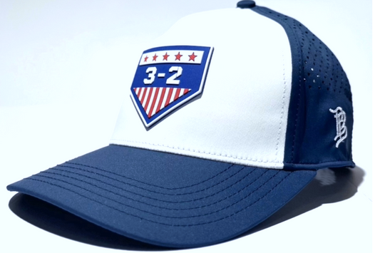 3-2 Stars & Stripes PVC Kids Performance Hat - Branded Bills
