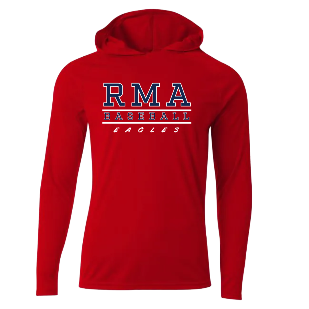 RMA Baseball Youth Longsleeve Hooded Performance Tee