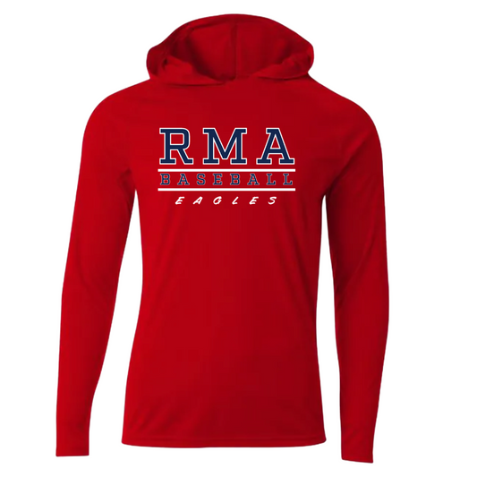 RMA Baseball Youth Longsleeve Hooded Performance Tee