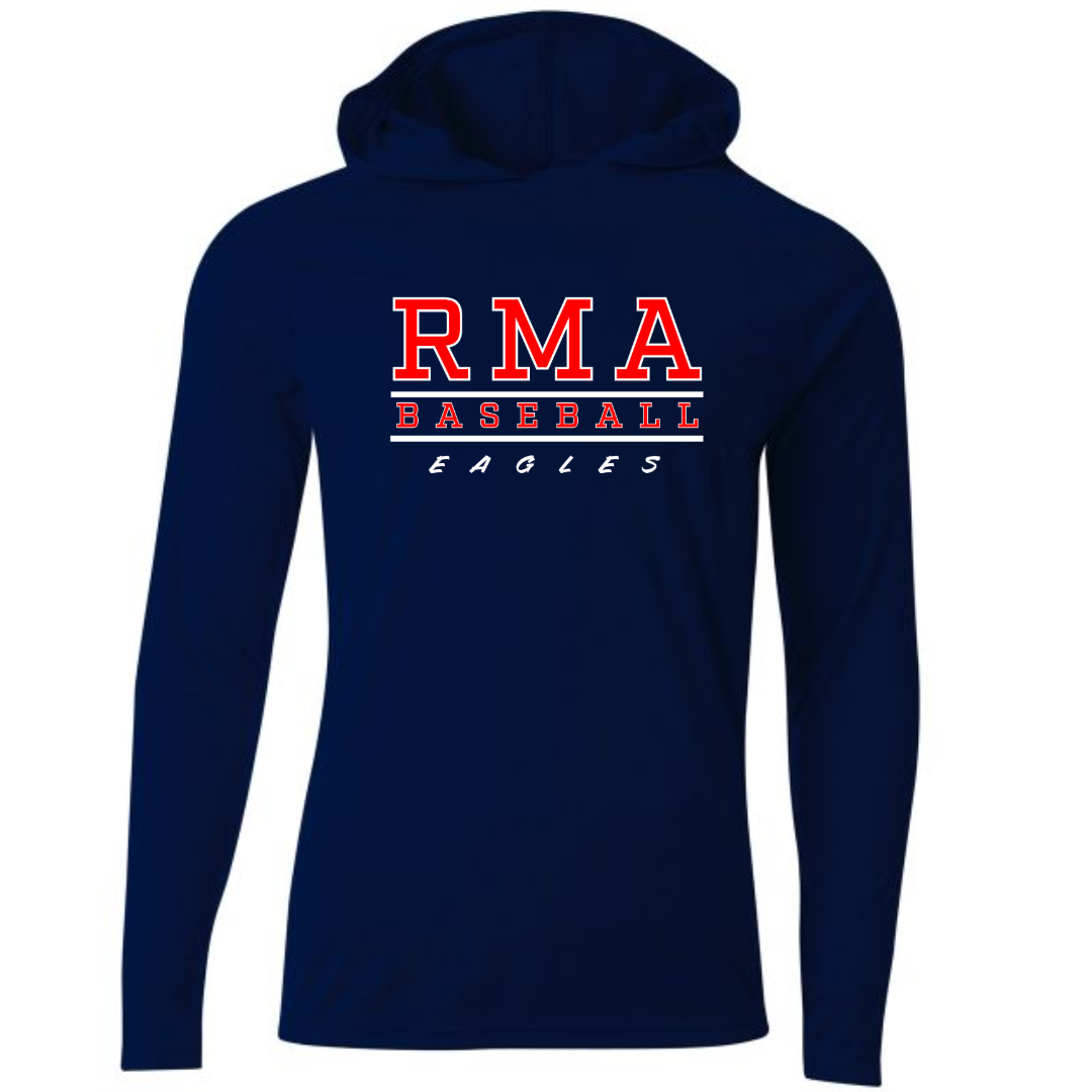 RMA Baseball Youth Longsleeve Hooded Performance Tee
