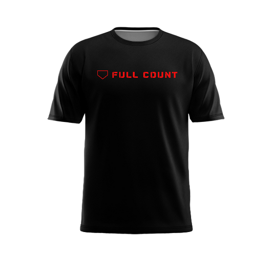 Full Count Performance Tee - Red Logo