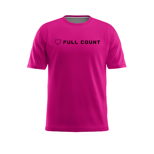 Full Count Performance Tee - Black Logo